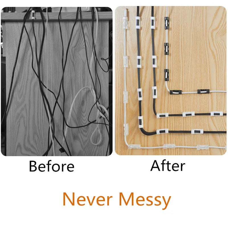 Desktop Cable Organiser Clips – Wire Manager