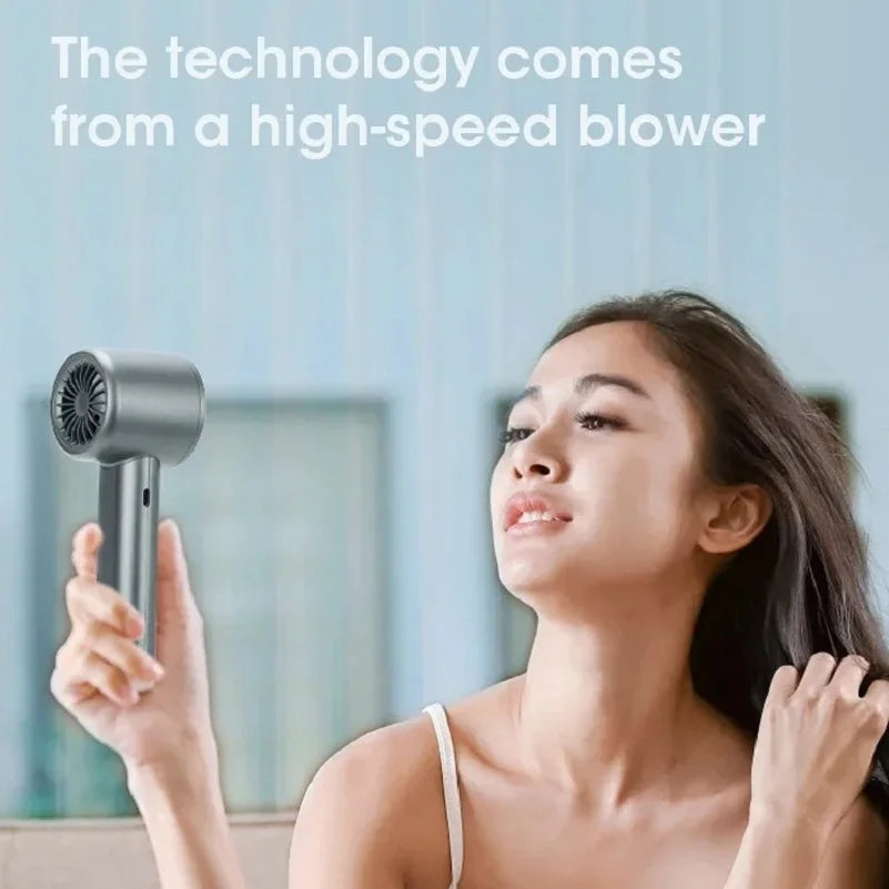 High-Speed Mini Handheld Fan – USB Rechargeable