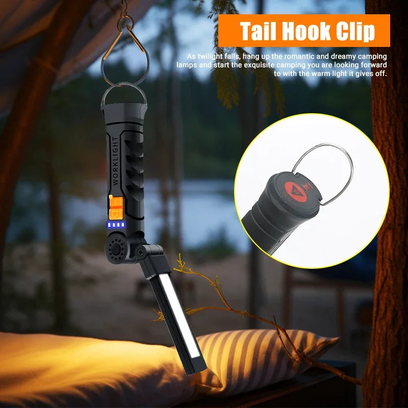 Portable COB LED Work Light – Magnetic, USB