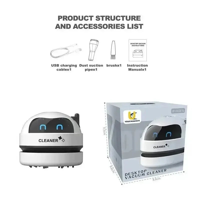 Portable Mini Desktop Vacuum – Wireless