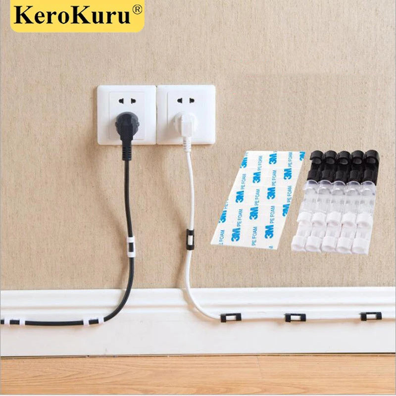 Desktop Cable Organiser Clips – Wire Manager
