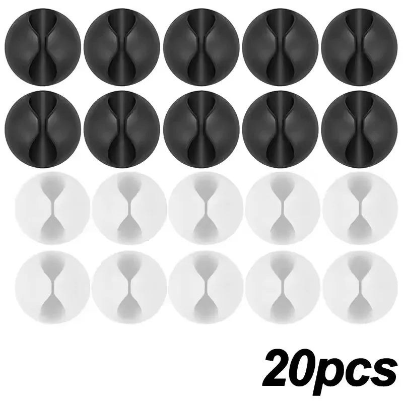 Mini Cable Clips & Cord Organiser (5/50 Pack)