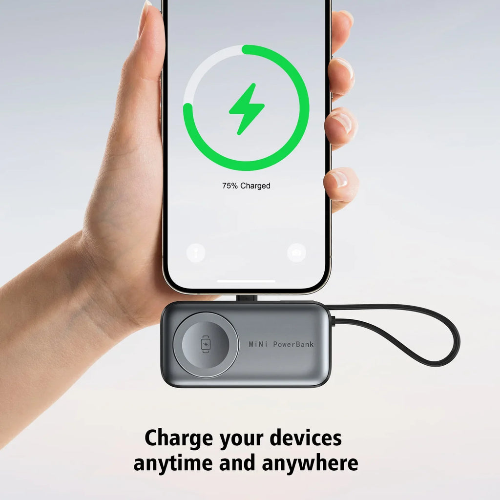 5000mAh Magnetic Mini Power Bank – Digital Display