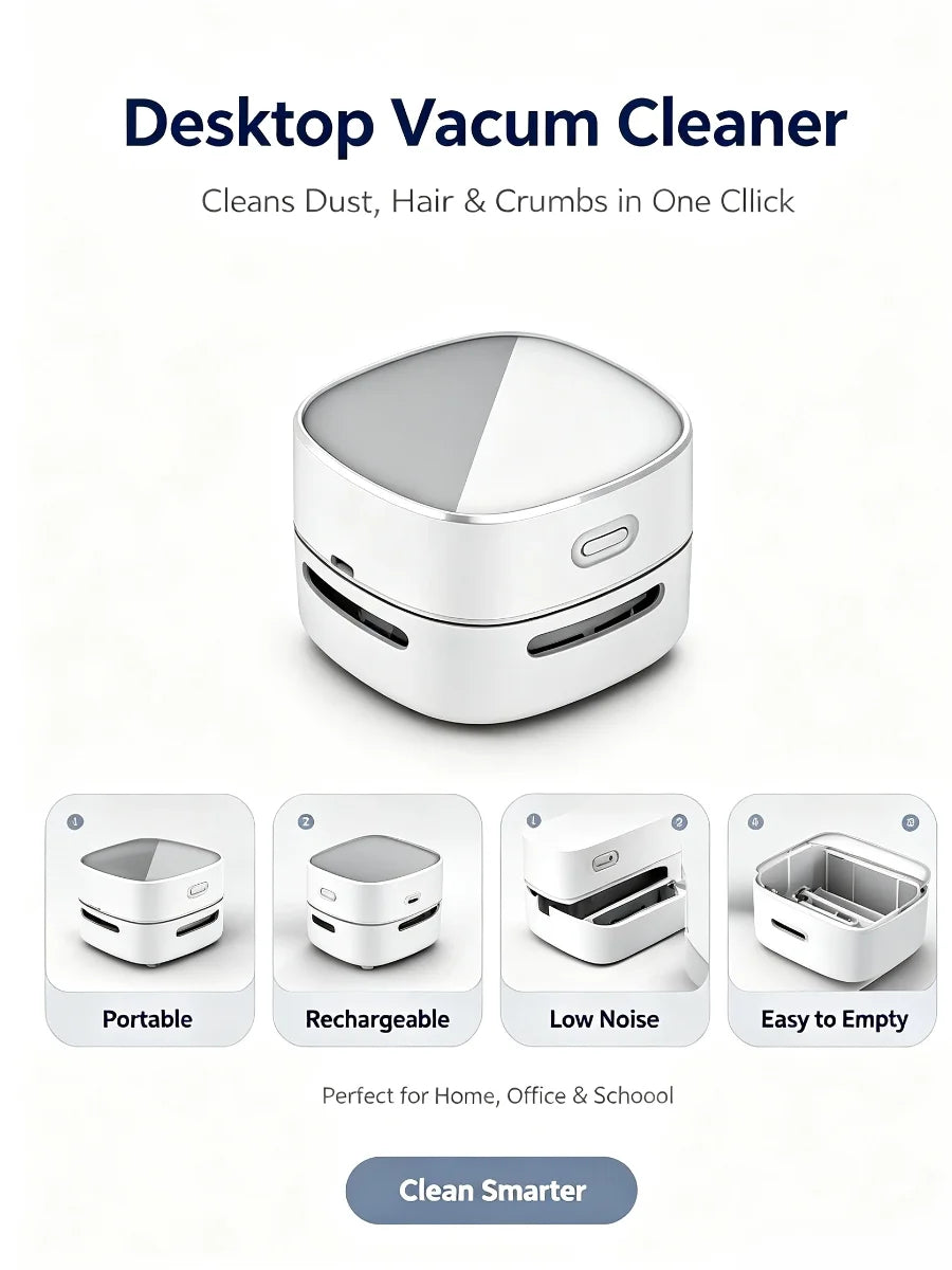 USB Desktop Vacuum Cleaner – Keyboard & Office