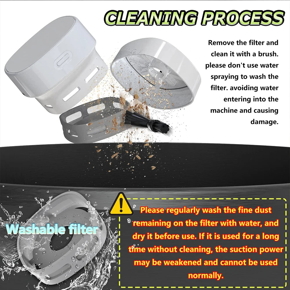Mini Desktop Vacuum Cleaner – USB Rechargeable