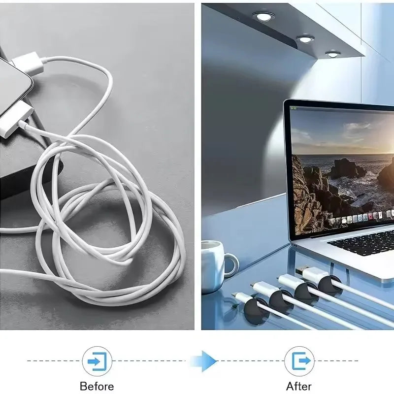 Mini Cable Clips & Cord Organiser (5/50 Pack)