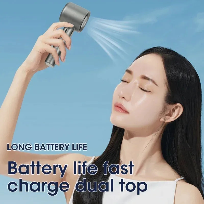 High-Speed Mini Handheld Fan – USB Rechargeable