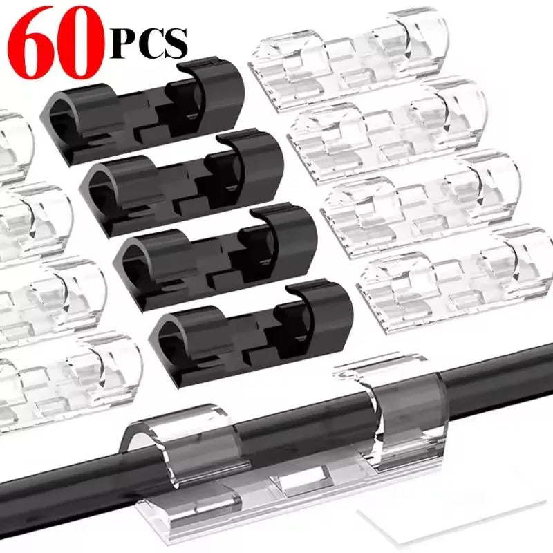 Self-Adhesive Cable Clips – Cord Organiser