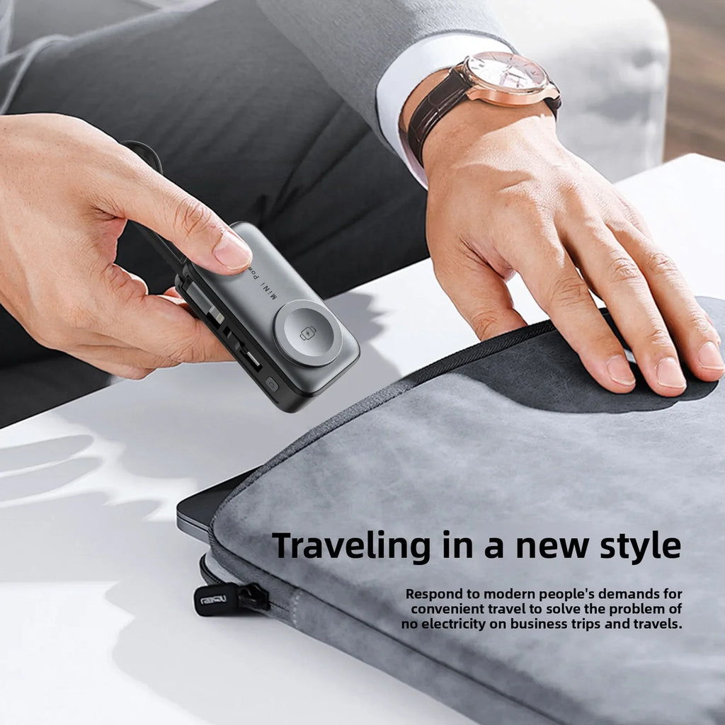 5000mAh Magnetic Mini Power Bank – Digital Display