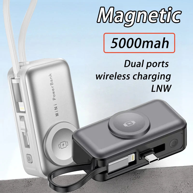 5000mAh Magnetic Mini Power Bank – Digital Display