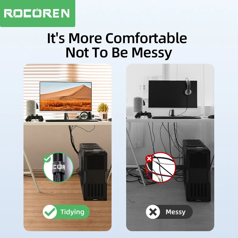 Rocoren Cable Organiser – Cord Winder & Protector