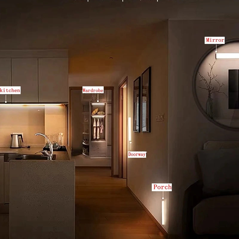 Motion Sensor Staircase Light – USB-C, LED