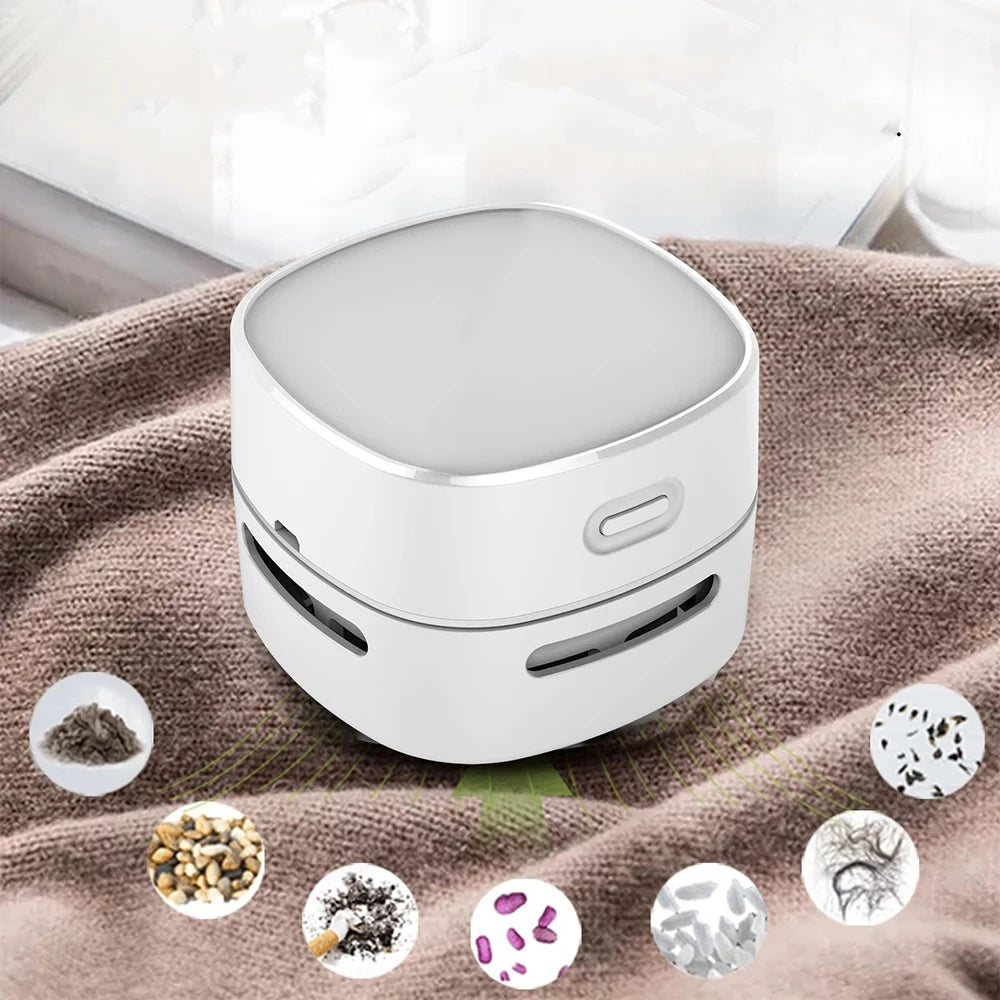 Mini Desktop Vacuum Cleaner – USB Rechargeable