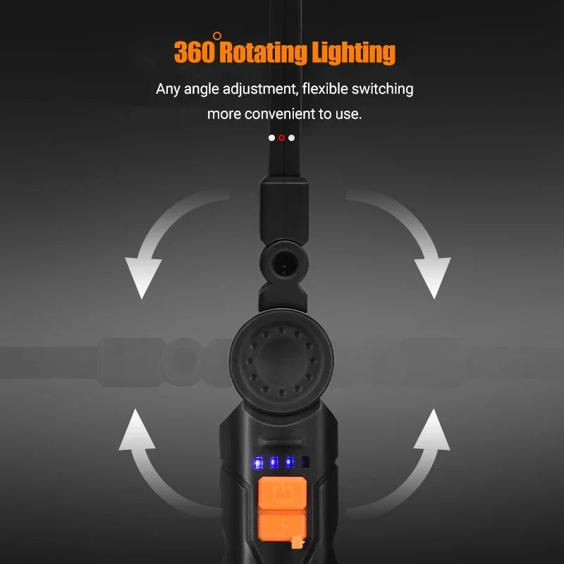 Portable COB LED Work Light – Magnetic, USB