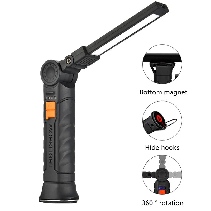 Portable COB LED Work Light – Magnetic, USB