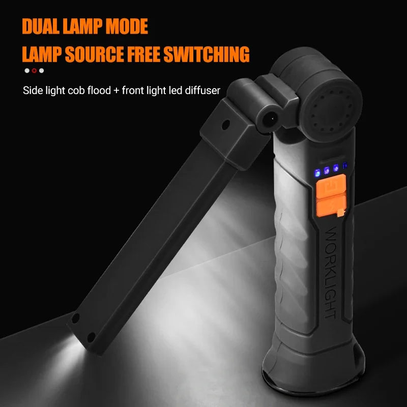 Portable COB LED Work Light – Magnetic, USB