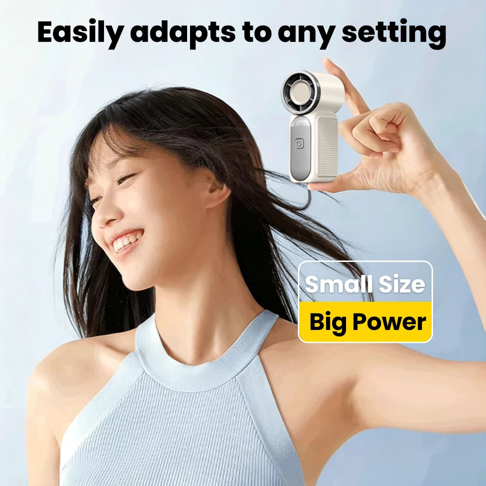 Mini Handheld Fan – USB-C, 5-Speed, Portable