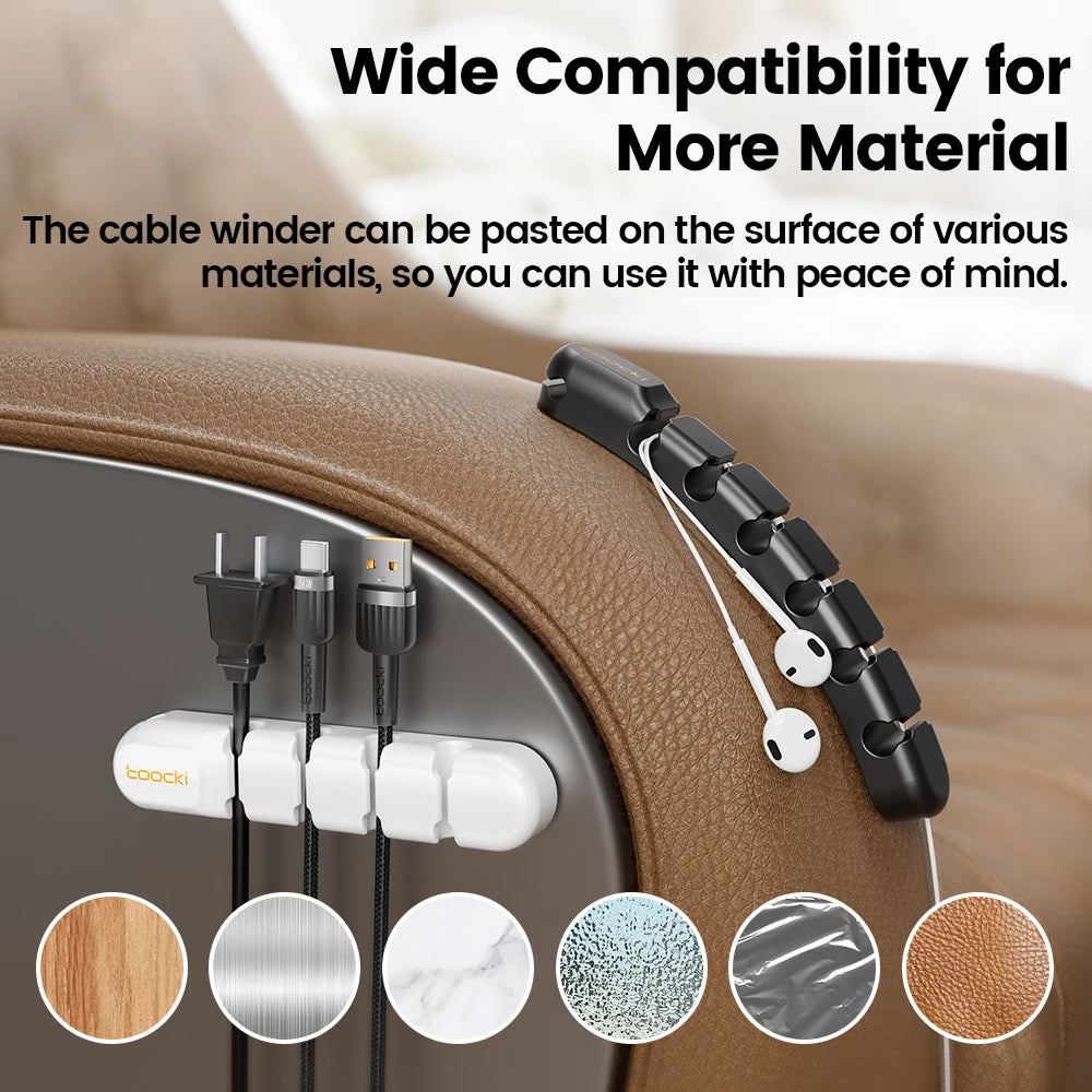 Toocki Flexible Cable Organiser Clips – 3/5/7 Hole